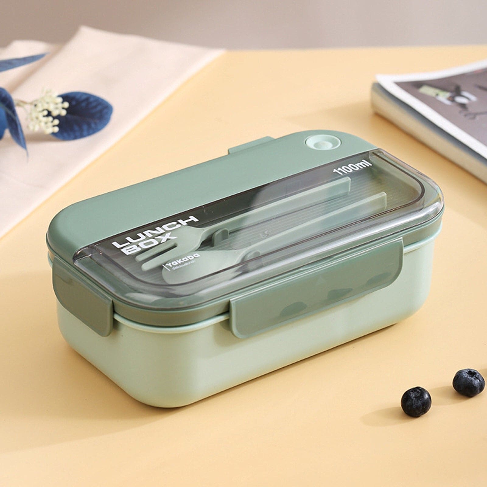 2 Compartment Lunch Box, Convenient Sealed Bento Lunch Box, Picnic Hiking Lunch Container, Detachable Food Container With Fork Spoon, Child's Student Adults Food Containers 2 Compartment Lunch Box, Convenient Sealed Bento Lunch Box, Picnic Hiking Lunch Container, Detachable Food Container With Fork Spoon, Child's Student Adults Food Containers